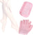 Moisturizing Spa Gloves and Socks, Moisturizing Gel Socks and Gloves Set, Repairs Cracked Dry Skin and Heel, Cuticles(Pink)